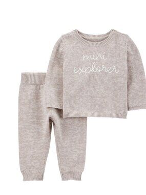 Carter's Child of Mine 2-Piece Baby Girl Sweater & Pants Set (Preemie)